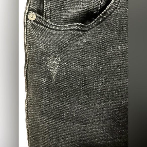 Pistola High Rise Straight Leg Jeans in Washed Black - Size 27 - Picture 8 of 9